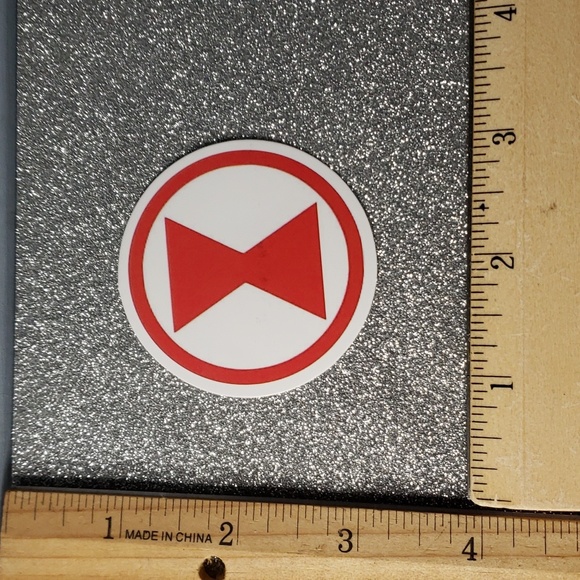 MARVEL AVENGERS waterproof Sticker Black Widow Symbol Hourglass - Picture 2 of 8